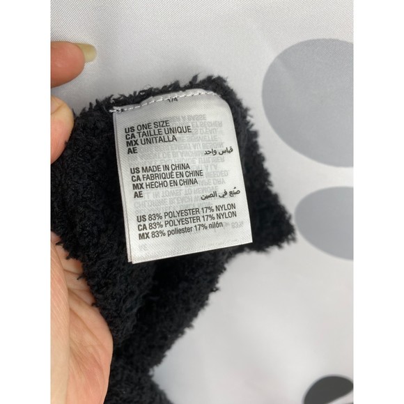 Charter Club NWT Hooded Knit Poncho Pull On Super Soft Solid Black One Size New - Picture 9 of 12